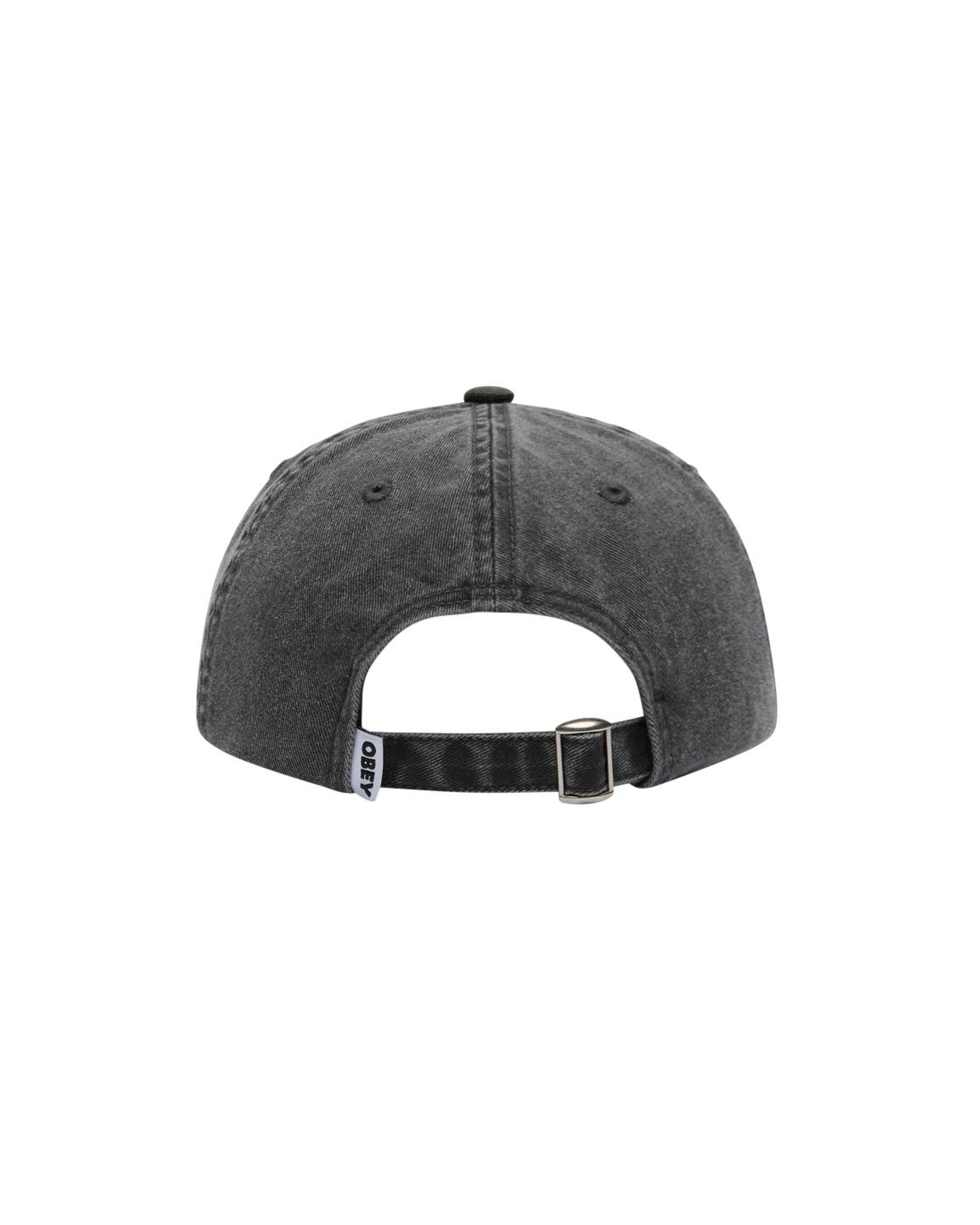 Obey Pigment Black Bold 6 Panel Strapback Cap Unisex schwarz